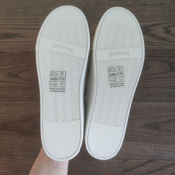 SOLUDOS Ibiza Platform Sneaker Evil Eye Oasis White NWOB Retail $200 - Picture 10 of 10